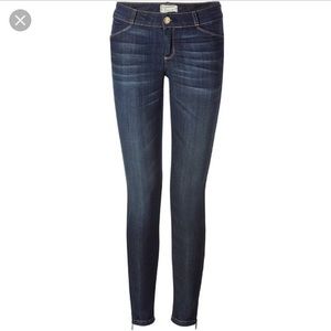 Current/Elliott The Cropped Zip Jeans Legging